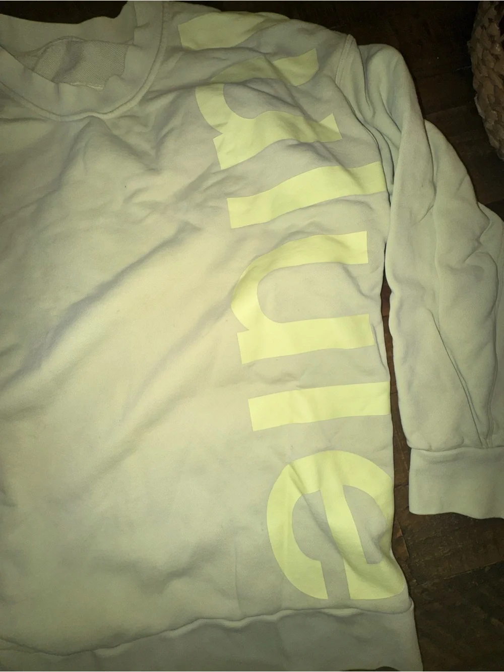 LULU🍋 Perfectly Oversized Crew *Logo‎ - Crispin Green